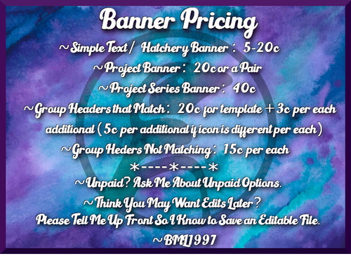 banner pricing 2025