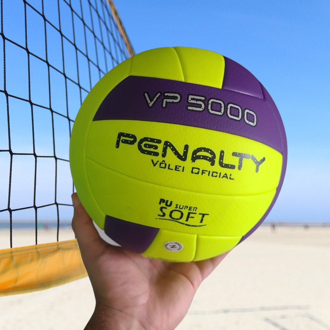 Bola de Vôlei Penalty VP 5000 Amarela e Roxa