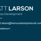 Mountaintop email signature Matt Larson