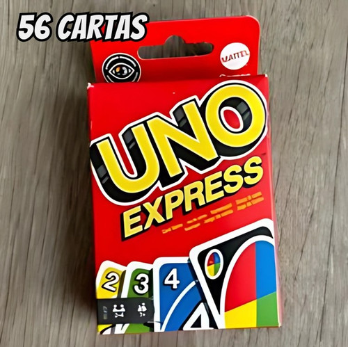 UNO, Jogo de Cartas Express com 56 Cartas, Para Crianças, Adultos & Noite de Jogos, Mattel.jpg
