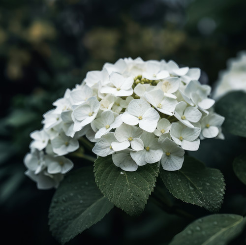 Hydrangea flower background. Illustration AI Generative.jpg