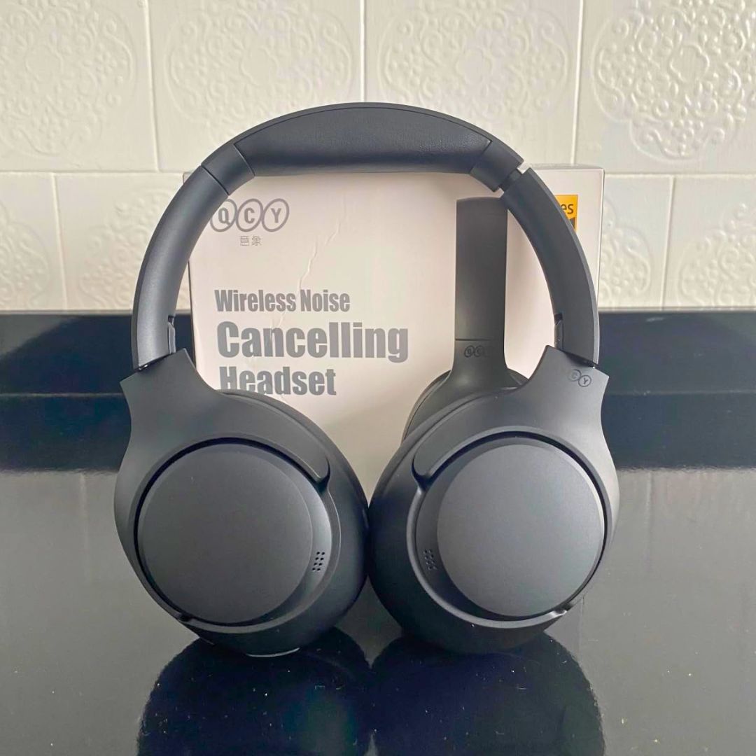 QCY-H3 ANC Auscultadores sem fios, Bluetooth 5.4, Hi-Res Audio, Over Ear Headset, híbrido Active Cancelamento de Ruído, Auscultadores, 60H, 43dB