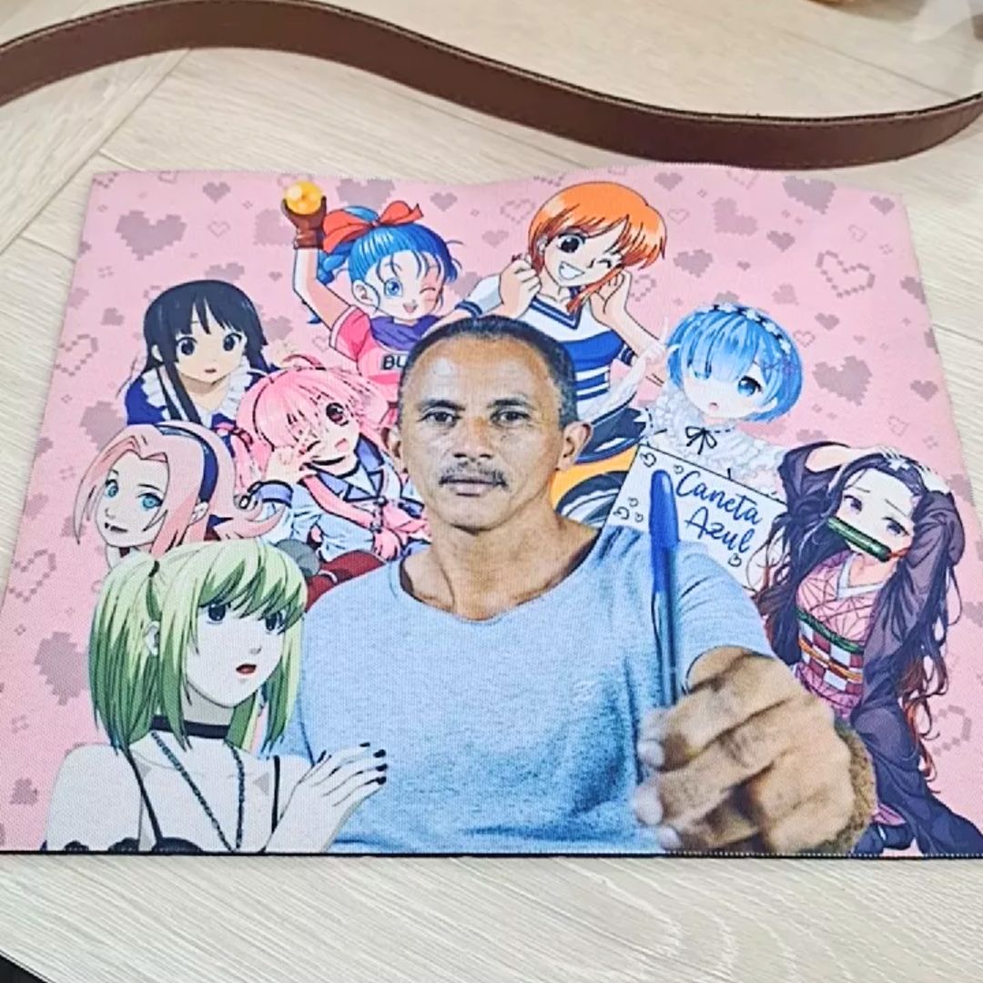 Mousepad Meme – Manoel Tsé Gomes – Fãs do Caneta Azul – Anime