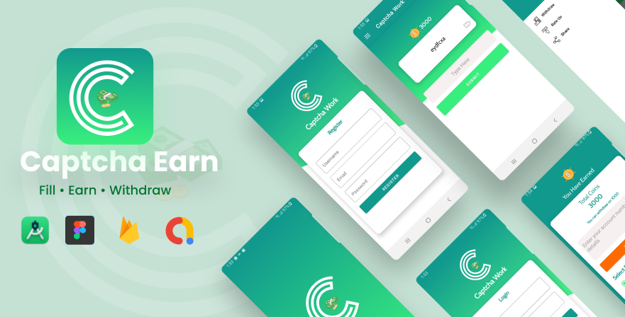 Captcha Earn - Earn Money Daily Android App - 1