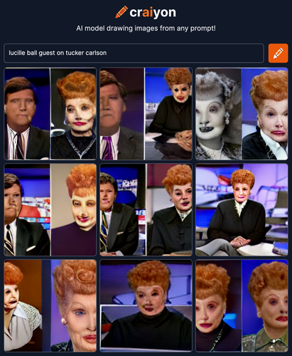 craiyon 152332 lucille ball guest on tucker carlson br .png