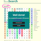 Spells wordsearch