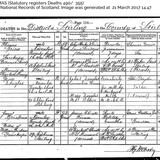 Thomas Grieve Death Certificate