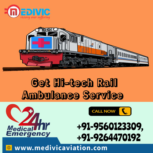 24 Hours Ready Highly Modern Train Ambulance Service in Bhopal by Medivic Aviation with  Medical Aid.jpg