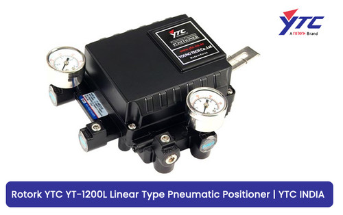 "The Pneumatic Pneumatic Positioner Rotork YTC YT-1200 series are used for pneumatic valve actuators by means of pneumatic controller or control systems with an output signal of 3 to 5 psi or split ranges. 

• The product can operate normally in very extreme environment, such as vibration and temperature. 
• The durability has been proven after testing 2 million cycles at the minimum. 
• Response time is very short and accurate. 
• Simple part change can set 1/2 Split Range. 
• It is economical due to less air-consumption. 
• Direct / Reverse action can be set easily. - Zero & Span adjustment processes are simple. 
• Feedback connection is easy. "
For More Details Visit Our Website :- www.ytcindia.com
Email Us At :- info@ytcindia.com , ytcindia9@gmail.com
Tel. No.: +91-11-2201-4325