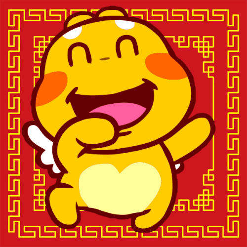 Qoobee running NewYear.gif