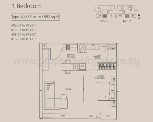 martin place 1 bedroom type a1.gif