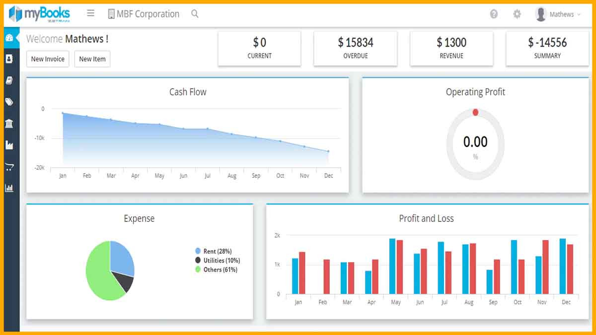 accounting software for your business myBooks