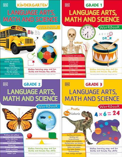Language Arts Math and Science - Grades K, 1, 2, 3
