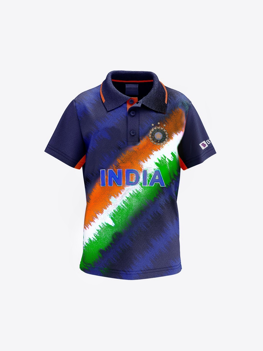 The new Indian Team T20 jersey with a tricolour design on the sound ...