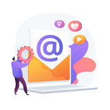 Electronic mail. Receiving and sending e mails. Exchanging messages by electronic device. Internet c