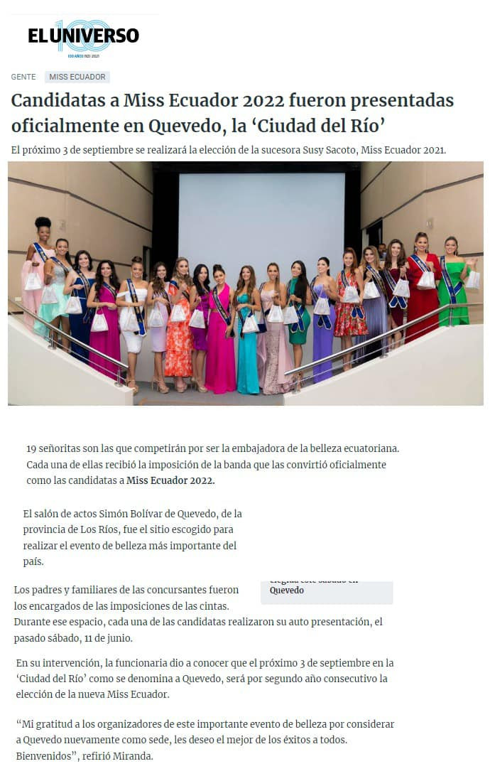 candidatas a miss ecuador 2022. final: 03 sep. - Página 20 6JRlWB