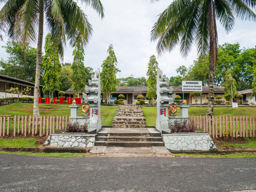 Batam Indonesia April 14 2018 Batam Refugee Camp Museum. Located in Galang Island Batam Indonesia..jpg
