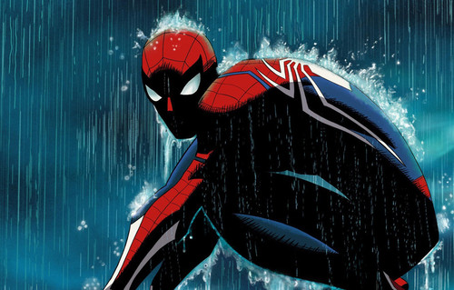 spider man rain peter parker marvel comics.jpg