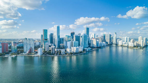 An aerial shot of Brickell Key, with downtown cityscape..jpg