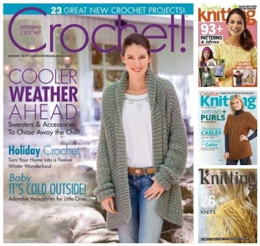 4 Crochet and Knitting Magazines