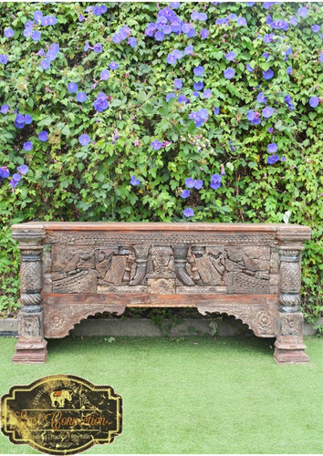 Reclaimed Indian Antique Hand Carved Timber Console Hall Table.jpg