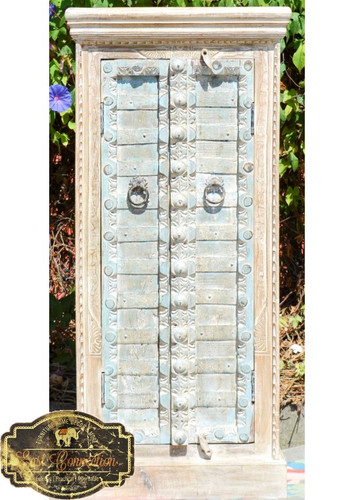 Shabby Chic Antique Blue Door Wardrobe.jpg