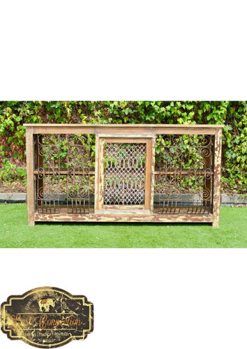 Handcarved Reclaimed Antique Timber Wrought Iron Drinks Bar.jpg