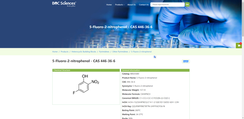 https://buildingblock.bocsci.com/product/5-fluoro-2-nitrophenol-cas-446-36-6-317684.html
5-Fluoro-2-nitrophenol - CAS 446-36-6