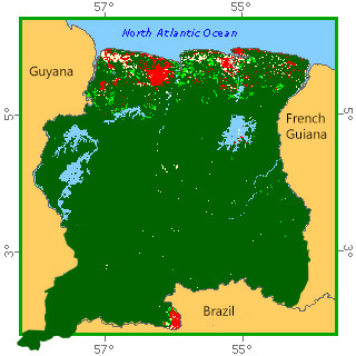 Forests (green) and Savannah areas (red) of Suriname.jpg