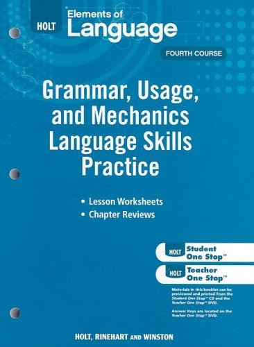 Grammar, usage, and mechanics - Language Skills Practice | Fourth Course (Grade 10)