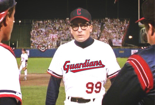 Charlie Sheen as Rick "Wild Thing" Vaughn in the 1989 comedy "Major League." CREDIT: PARAMOUNT FILMS.jpg