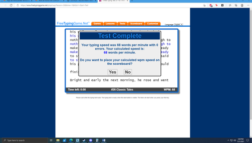 outplex typing test 1