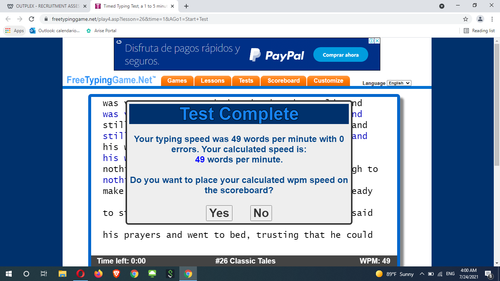 Typing test 3