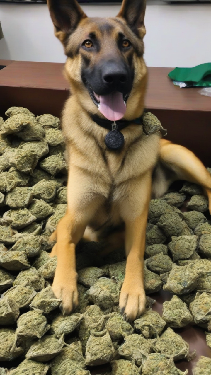 Brazilian police dog sniffs out 48 tons of marijuana in record bust