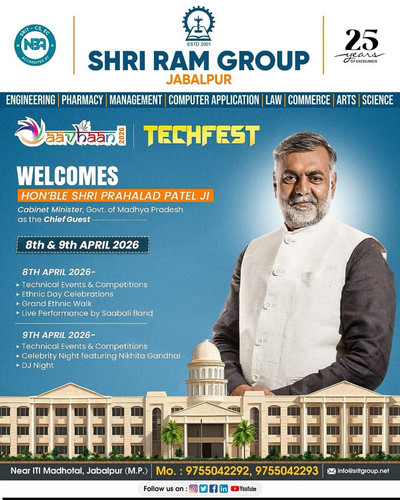 Cabinet Minister Shri Prahlad Patel ji was the Chief Guest at the Aavhaan Tech Fest 2026.jpg