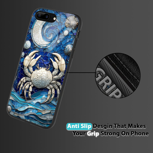 Cancer Mosaic Stained Glass Gentle Crab Astrology Artwork.jpg