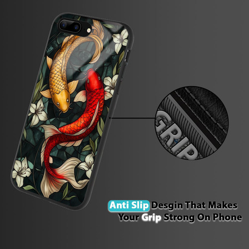 Pisces Mosaic Stained Glass Dreamy Fish Astrology Artwork.jpg