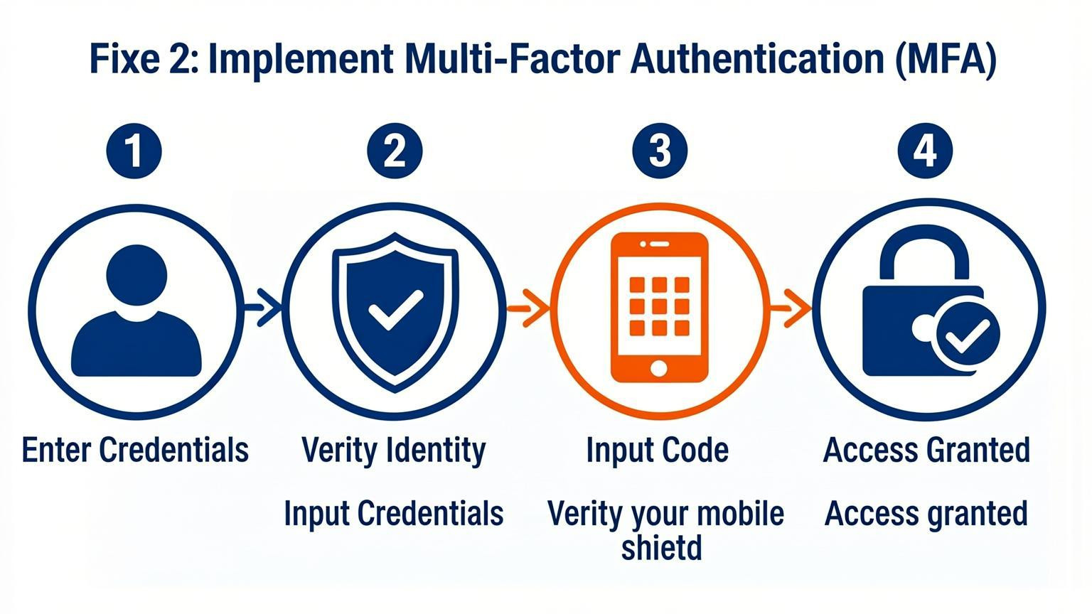 tutorial visual: Fixe 2: Implement Multi-Factor Authentication (MFA)
