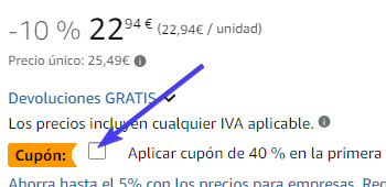 cupón amazon