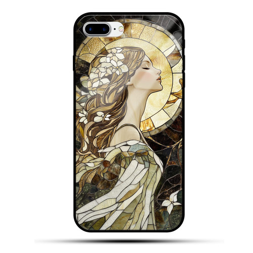 Virgo Mosaic Stained Glass Graceful Maiden Astrology Design.jpg