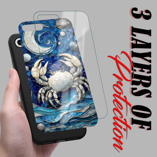 Cancer Mosaic Stained Glass Gentle Crab Astrology Artwork.jpg