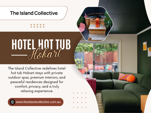 A well-chosen hotel hot tub Hobart option should provide both comfort and a premium experience. Staying at a hot tub Hobart hotel allows you to slow down and truly enjoy your surroundings. Instead of rushing through your itinerary, you can balance exploration with relaxation, making your trip more fulfilling.

The Island Collective

Location: Hobart, Tasmania, 7000 Australia
Phone: +61400101466

Read Our Blogs:
https://v.gd/Bz0EoA
https://tinyurl.com/242nby64
https://is.gd/x60dru

More Links:
https://v.gd/gi0QNa
https://is.gd/I8dYow
https://tinyurl.com/22d6672f