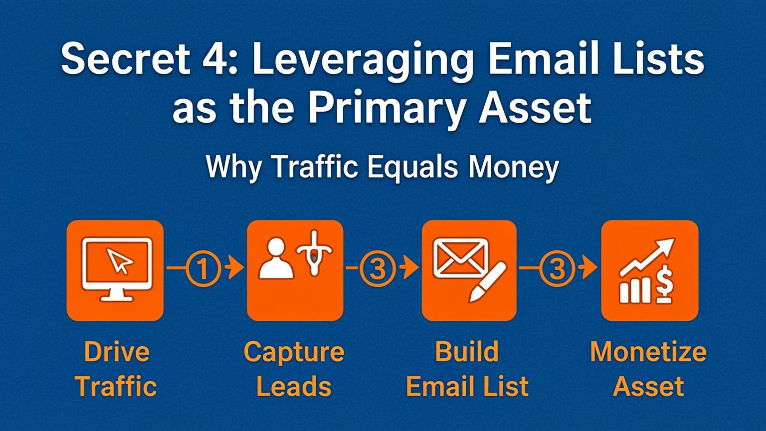 tutorial visual: Secret 4: Leveraging Email Lists as the Primary Asset