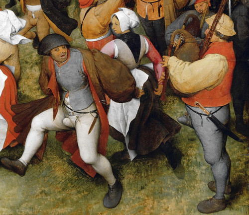 how the peasants danced in the tome of Breughel