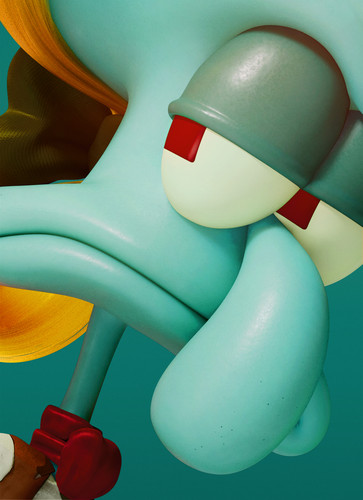 [4000x5513]The Spongebob Movie Search for Squarepants Char Squidward