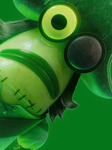 [4000x5563]The Spongebob Movie Search for Squarepants Char Flying JK Fishlips