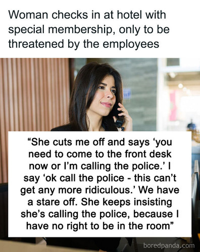 hotel threatened call police booking mistake sharing.jpg