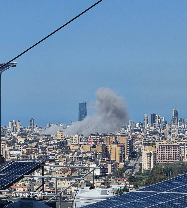 من قصف الاحتلال على الضاحية الجنوبية في بيروت....