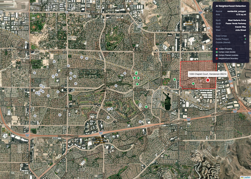 1036 Chaplet Court Henderson neighborhood map.png