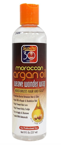 Salon Pro 30 Sec Moroccan Argan Oil Weave Wonder Wrap 8 oz (Clear).png